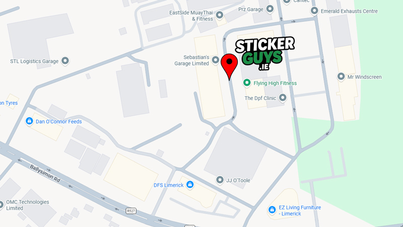 Map to StickerGuys
